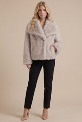 Isadora Fur Jacket - Beige