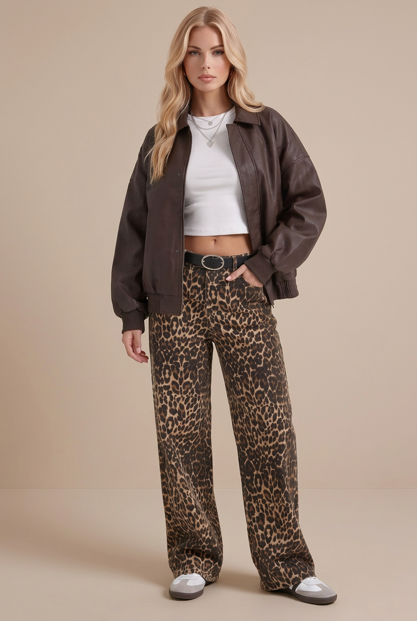 Marguerite Collared Bomber - Brown