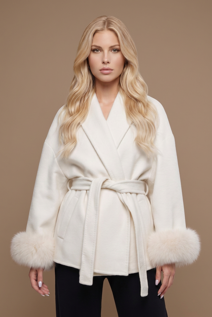 Cordelia Wrap Jacket - White