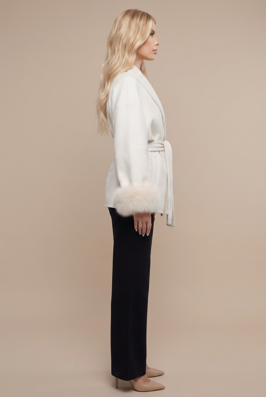 Cordelia Wrap Jacket - White